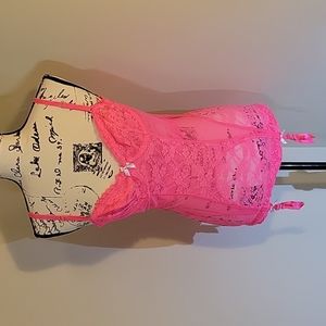 Victoria Secret Sexy Hot Pink Corset Bustier